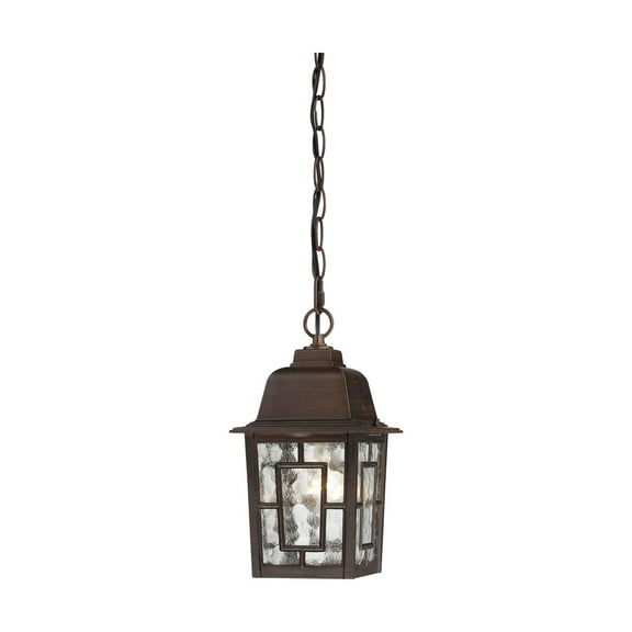 Nuvo 60-4932 - Banyan - 1 Light - 11" Outdoor Hanging W/ Clear Water Glass