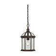 thumbnail image 1 of Nuvo 60-4978 - Boxwood - 1 Light - 14" Outdoor Hanging W/ Clear Beveled Glass, 1 of 5