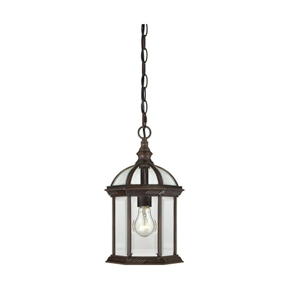 Nuvo 60-4978 - Boxwood - 1 Light - 14" Outdoor Hanging W/ Clear Beveled Glass