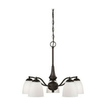 Nuvo 60-5143 - Patton - 5 Light Chandelier (Arms Down) w/ Frosted Glass