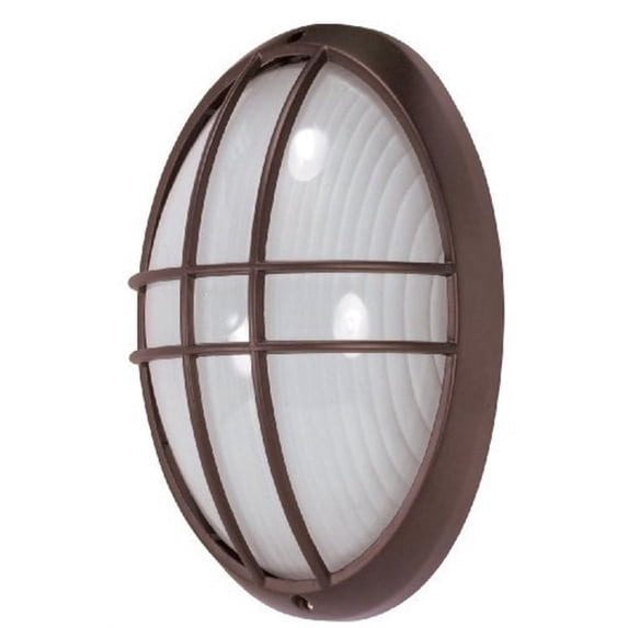 Nuvo 60-529 - 1 Light - 13" - Large Oval Cage Bulk Head - Die Cast Bulk Head