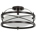 thumbnail image 1 of Nuvo 60-5335 - Ginger - 2 Light Semi Flush w/ Etched Opal Glass, 1 of 14