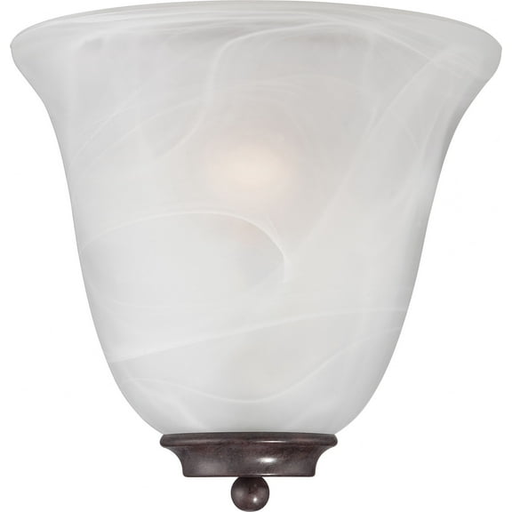 Nuvo 60-5374 - Empire - 1 Light Wall Sconce - Old Bronze w/ Alabaster Glass