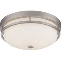 Nuvo 60-5486 - Nevel - 2 Light Flush Fixture w/ Satin White Glass
