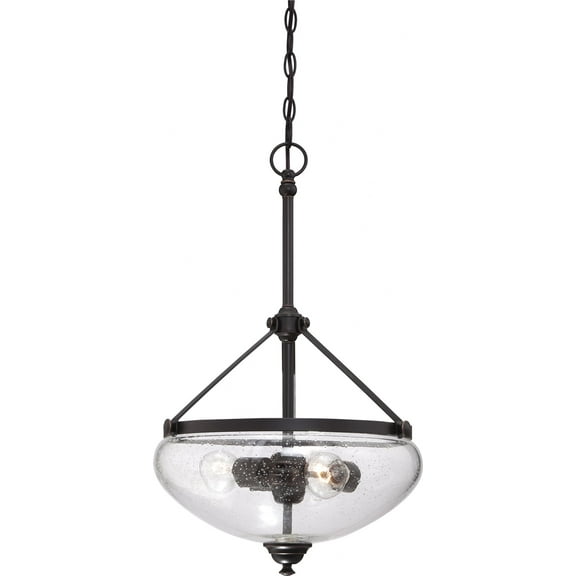 Nuvo 60-5547 - Laurel - 3 Light Pendant w/ Clear Seeded Glass