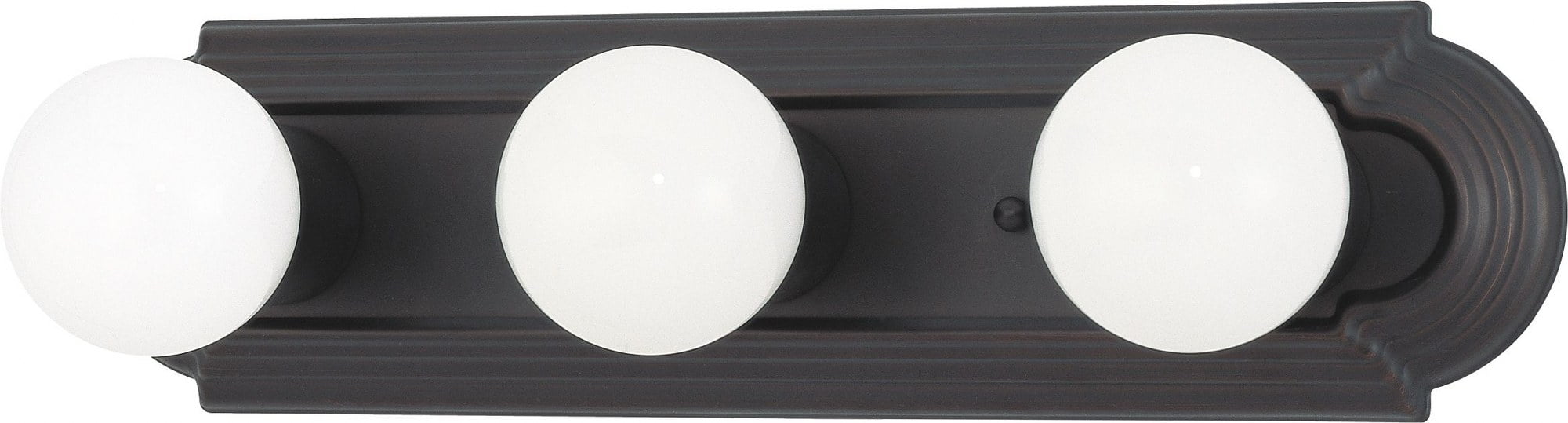 Racetrack 3 - Light Mahogany Bronze / Dark Brown Wall Sconce
