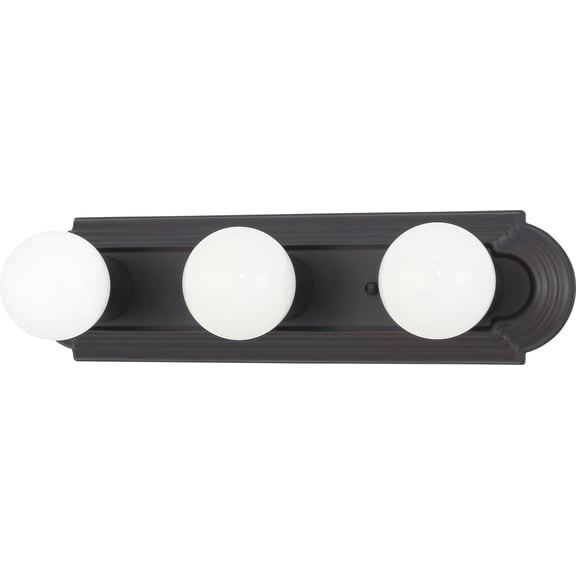 Racetrack 3 - Light Mahogany Bronze / Dark Brown Wall Sconce