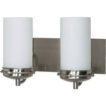Nuvo 60-612 - Polaris - 2 Light - 14" - Vanity - w/ Satin Frosted Glass Shades