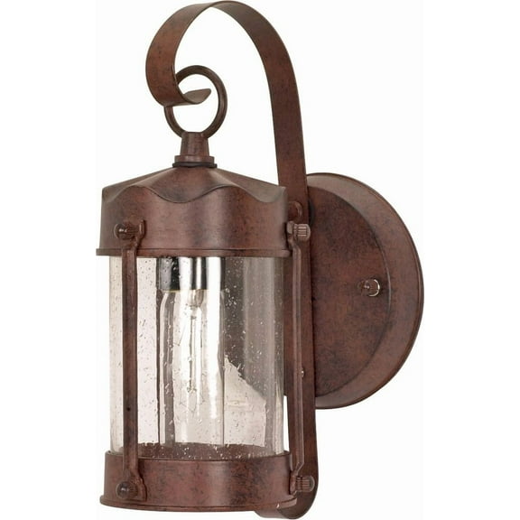 Nuvo 60-634 - 1 Light - 11" - Wall Lantern - Piper Lantern w/ Clear Seed Glass