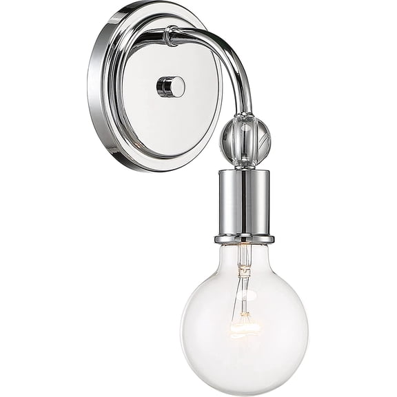 Nuvo 60/6561 One Light Wall Sconce, Polished Nickel