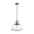 thumbnail image 1 of 60/6757-Nuvo Lighting-Basel-1 Light Pendant-13.75 Inches Wide by 14.63 Inches High-Burnished Brass Finish, 1 of 7