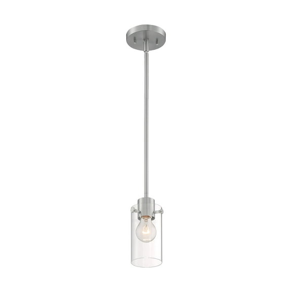 60/7170-Nuvo Lighting-Sommerset-1 Light Mini Pendant in Modern/Contemporary Style-4.75 Inches Wide by 8.25 Inches High-Brushed Nickel Finish