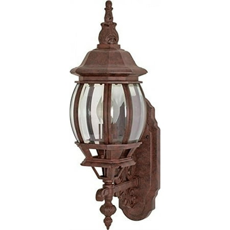 Nuvo 60-886 - Central Park - 1 Light - 20" - Wall Lantern - w/ Clear Beveled Glass