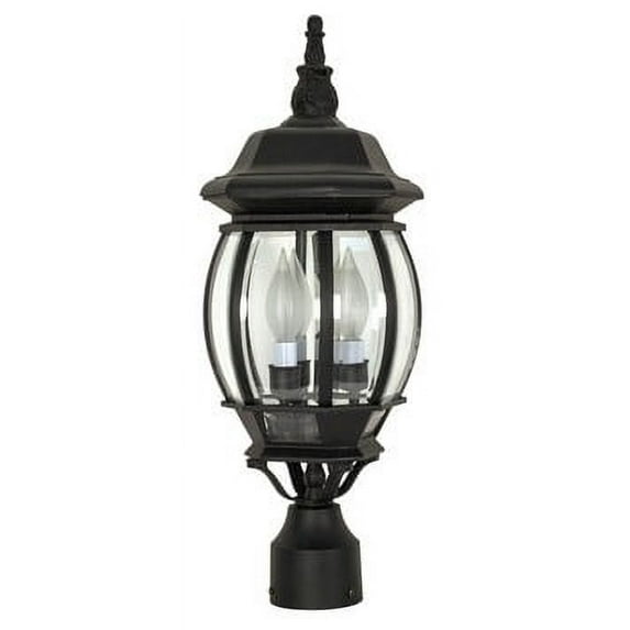 Nuvo 60-899 - Central Park - 3 Light - 21" - Post Lantern - w/ Clear Beveled Glass