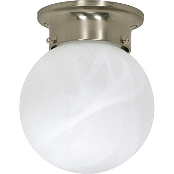 Nuvo Lighting 60/3189 One Light Interior Home Package Flush Ball with Alabaster
