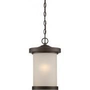 Nuvo 62-645 - Diego - LED Outdoor Hanging w/ Satin Amber Glass