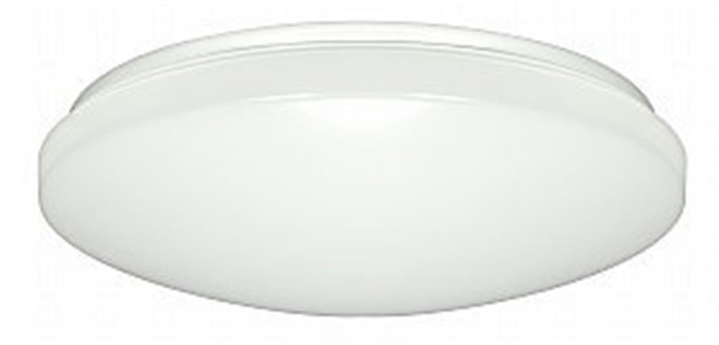 White 14" LED Flush Mount Light with Occupancy Sensor