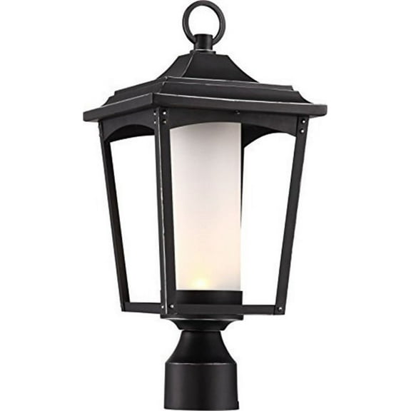 Nuvo 62-825 - Essex Post Lantern; Sterling Black Finish