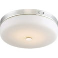 thumbnail image 1 of Nuvo 62/981 LED Flush Mount, 15 x 4.5 inches, Polished Nickel, 1 of 3