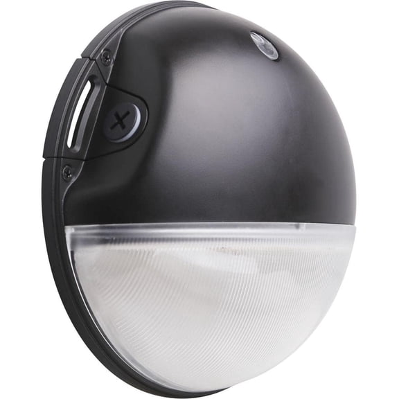 Nuvo 65/751 LED CCT Selectable Small Round Aluminum Outdoor Wall Pack Light, 3000K/4000K/5000K, 20W, Bronze