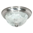 thumbnail image 1 of Nuvo 76-609 - 11"FLUSH BR/NICK CLEAR GLASS, 1 of 2