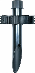 Dark Bronze 18-Inch Outdoor PVC Mounting Post