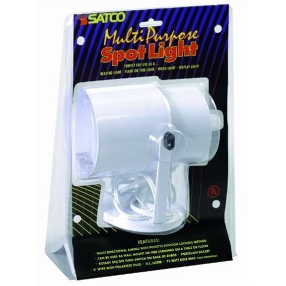 Nuvo 77-395 - WHITE PLANT OR PIN UP LAMP