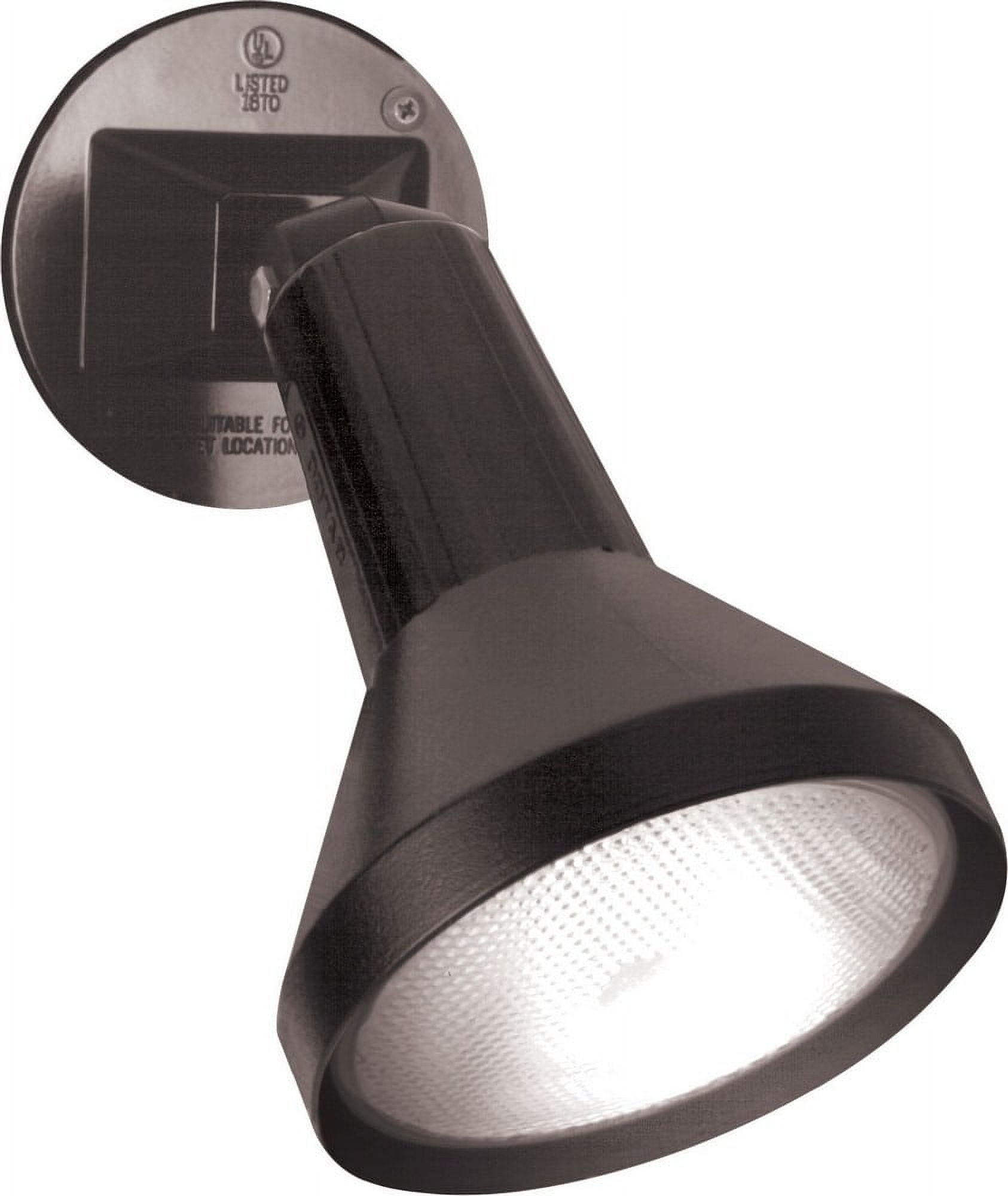 Swivel Exterior 8" Black Aluminum Flood Security Light