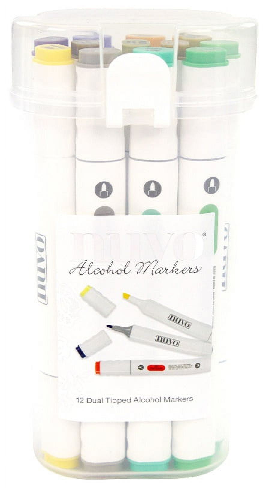 Nuvo Alcohol Markers 12/Pkg Perfect Pastels