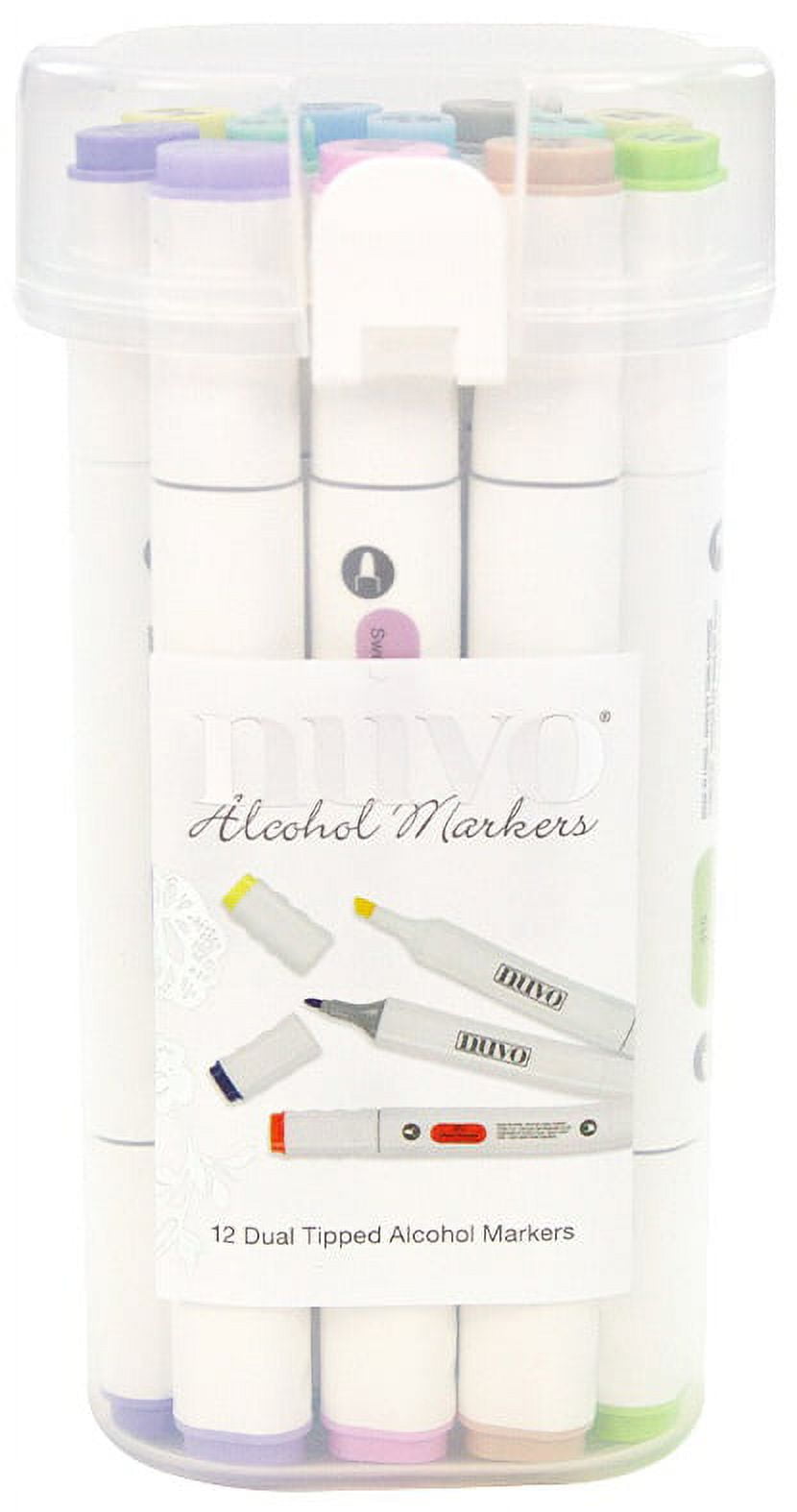 Nuvo Alcohol Markers 24/Pkg Bright & Dark Collection