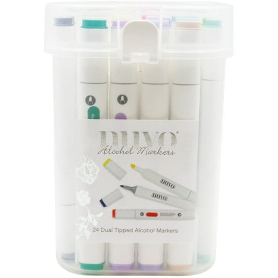 Nuvo Alcohol Markers 24/Pkg-Essential Collection