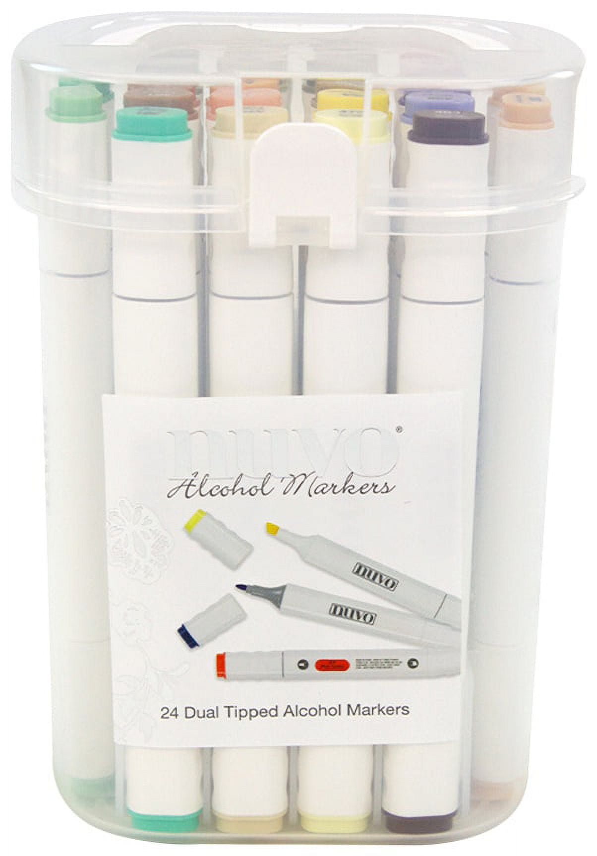 Bright & Dark Colors Alcohol Marker Pen 24 pack - Nuvo – Tonic