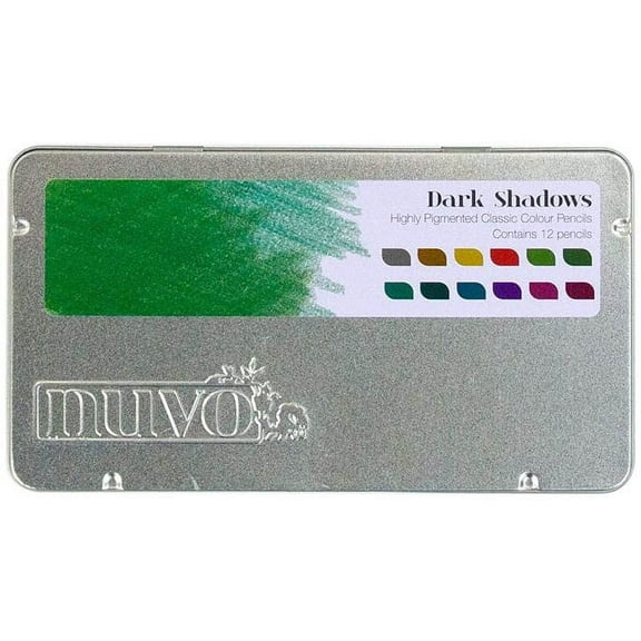 Nuvo Classic Colored Pencils 12/Pkg-Dark Shadows