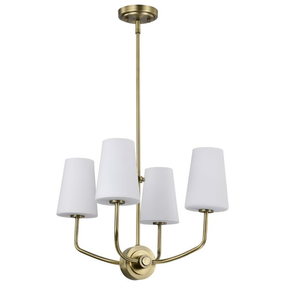 60/7884 Nuvo Lighting Cordello - 4 Light Chandelier In Traditional Style-14 Inches Tall and 16 Inches Wide