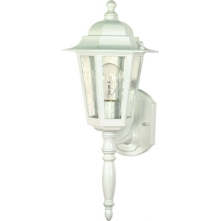 Nuvo 60-985 - Cornerstone - 1 Light - 18" - Wall Lantern - w/ Clear Seed Glass