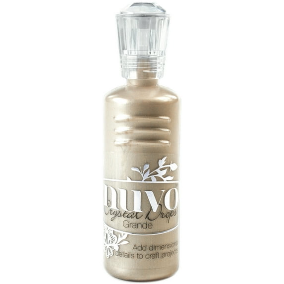 Nuvo Crystal Drops Grande 60ml-Metallic-Antique Rose