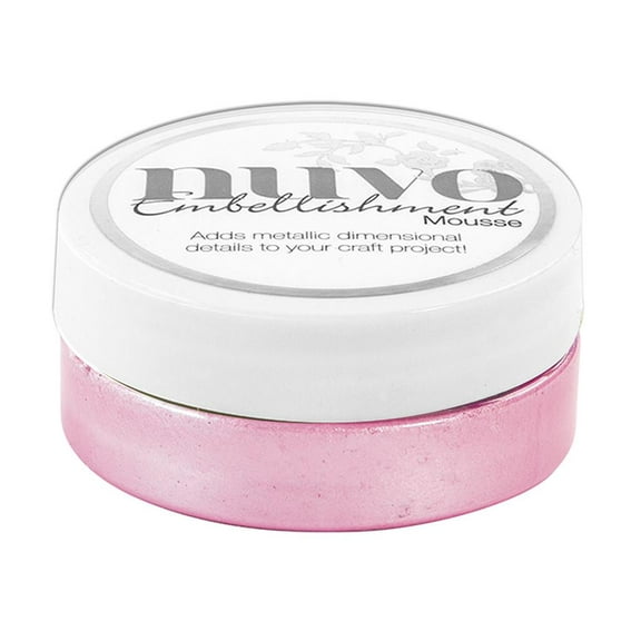 Nuvo Embellishment Mousse Peony Pink