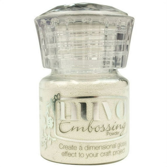 Nuvo Embossing Powder .74oz-Glacier White