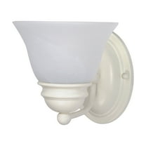 Nuvo 60-352 - Empire - 1 Light - 7" - Vanity - w/ Alabaster Glass Bell Shades