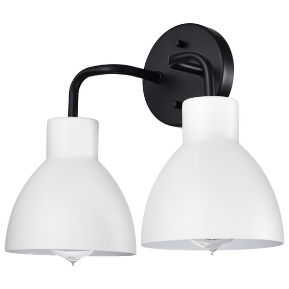 Sloan 2 - Light Matte Black / Black Wall Sconce