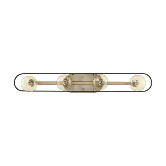 Chassis 4 - Light Copper Brushed Brass/Matte Black Brass Wall Sconce