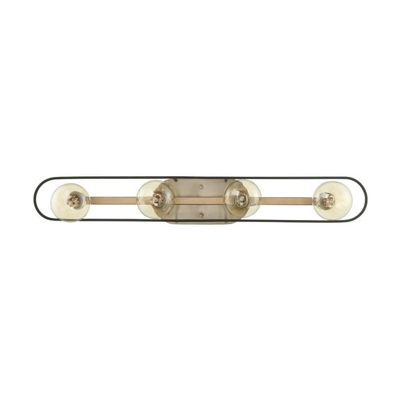 Chassis 4 - Light Copper Brushed Brass/Matte Black Brass Wall Sconce