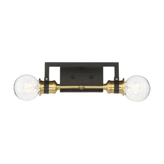 Intention 2 - Light Warm Brass/Black Brass Wall Sconce