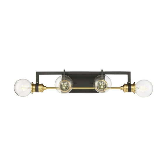Intention 4 - Light Warm Brass/Black Brass Wall Sconce