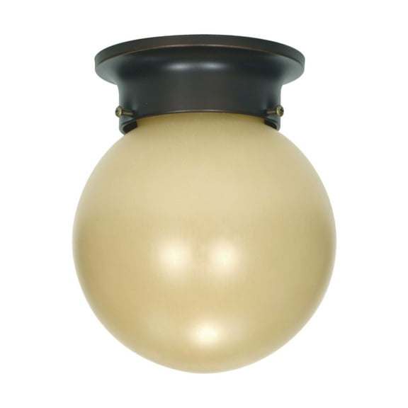 Nuvo 60-1279 - 1 Light  6"  Ceiling Mount  w/ Champagne Linen Washed Glass