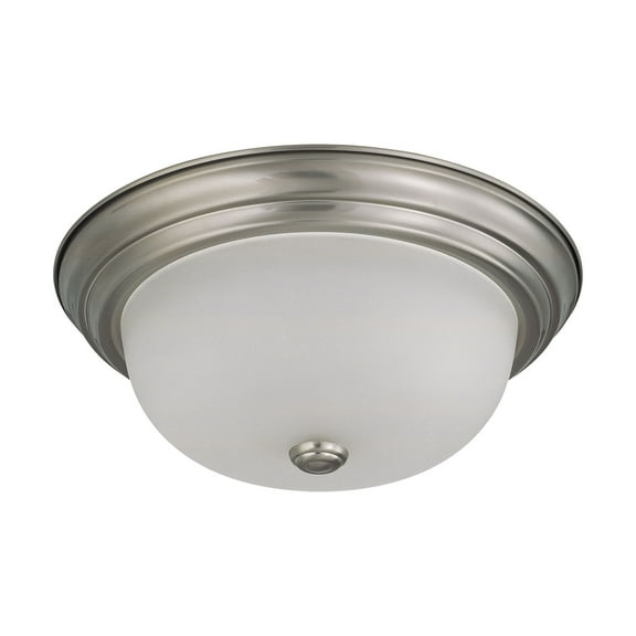Nuvo Lighting Nuvo Interior Home 2-light Brushed Nickel Flush Mount Fixture