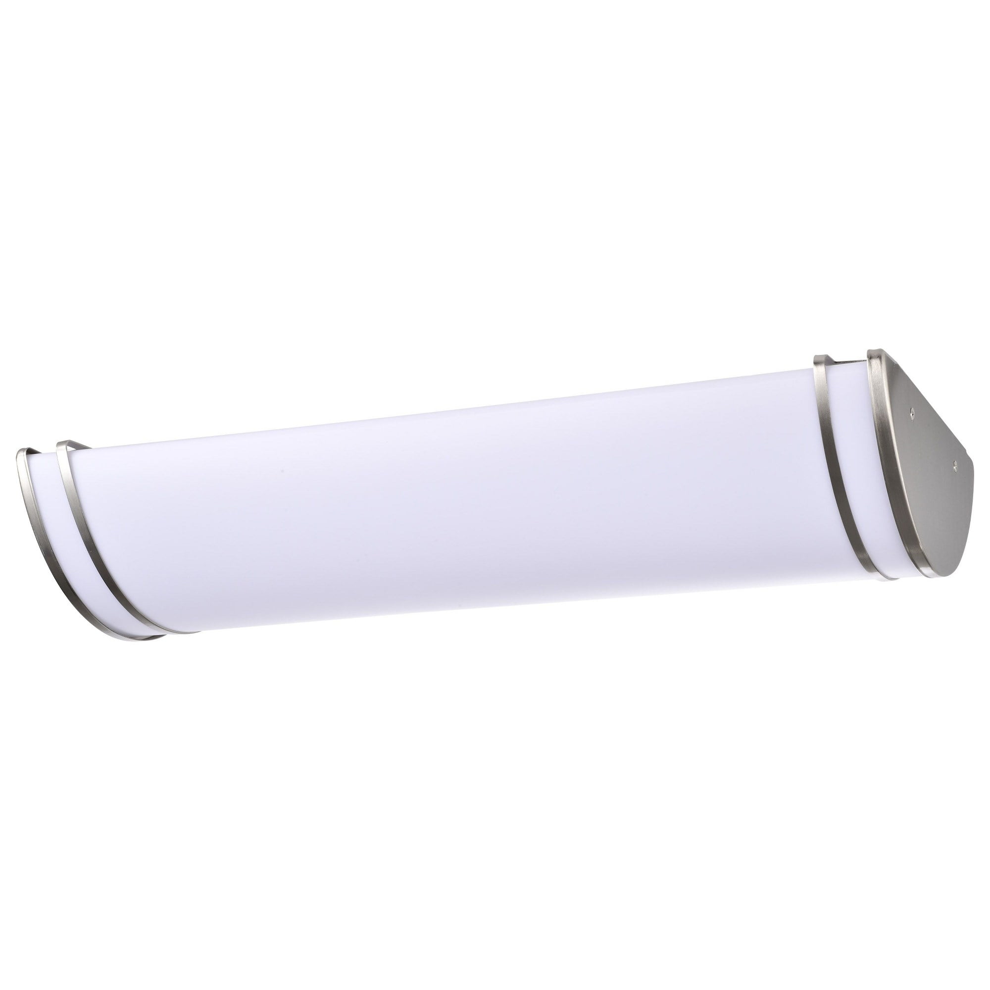 Glamour 25" Brushed Nickel Glass LED Linear Flush Mount