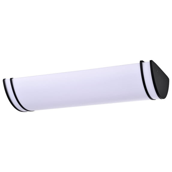 Nuvo Glamour LED 25-in Linear Flush Mount Fixture Black Finish CCT Selectable