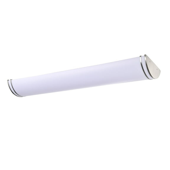Nuvo Glamour LED 50-in Brushed Nickel Linear Flush Mount Fixture CCT Selectable
