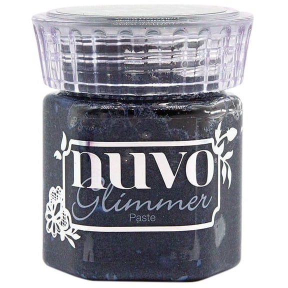 Nuvo Glimmer Paste 1.7oz-Nebulosity Black